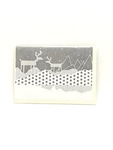 Letterpressed - Greeting card (Reindeer in Snow)