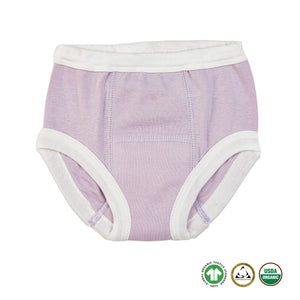 Egyptian Organic Cotton Training Pants, Lavender / Lavender Dots
