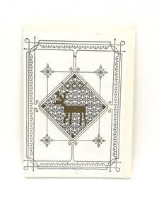 Letterpressed - Greeting card (Reindeer in Diamond)