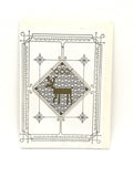 Letterpressed - Greeting card (Reindeer in Diamond)