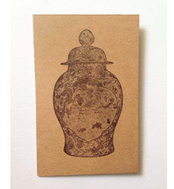 Letterpressed - Greeting card (Chinese Vessel, light)