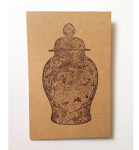 Letterpressed - Greeting card (Chinese Vessel, dark)