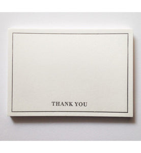 Letterpressed - Thank You cards