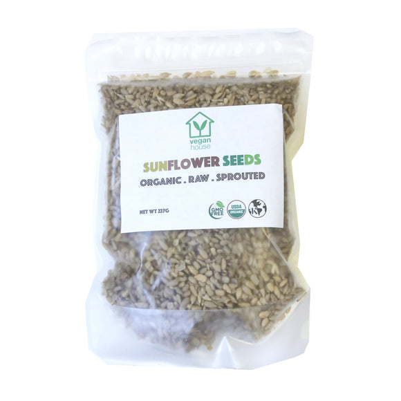 Raw Organic Sprouted Sunflower Seeds (8oz./227g)